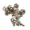100Pcs 6#-32 * 6 Thread Teeth Computer PC Case Cooling Fan Toolless Adjustment Screw Thumbscrews Thumb Screw M3.5 (Color : Black, Size : M3x8(100Pcs)) view 4
