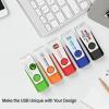 Customizable Flash Drives 512MB, Wooolken Personalized USB 2.0 Drive 10/20/50/100 Pack, Custom Thumb Drive Engraved Logo USB Drive (Mixcolors) view 3