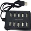 10 Port Hub USB 2.0 High Speed Multiple Splitter Adapter Extension Cable for Laptop PCB Interface Devices view 2