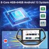 [4G+64G] 8 Core Car Radio for Jeep Cherokee 2013 2014 2015 2016 2017 2018 - Android 13 Touch Screen Cherokee Stereo, DSP 32 EQ/IPS/Carplay/Android Auto/SWC/BT/WiFi + AHD Backup Camera view 3