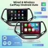 [4G+64G] 8 Core Car Radio for Jeep Cherokee 2013 2014 2015 2016 2017 2018 - Android 13 Touch Screen Cherokee Stereo, DSP 32 EQ/IPS/Carplay/Android Auto/SWC/BT/WiFi + AHD Backup Camera view 4