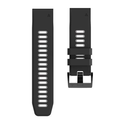 INEOUT 26MM 22MM 20MM QuickFit Strap Compatible With Garmin EPIX Fenix 7 7X 7S Solar 6 6X 6S Pro 5X 5S Plus/Instinct 2/Forerunner 945 Silicone Band (Color : Army green black, Size : For Garmin EPI)