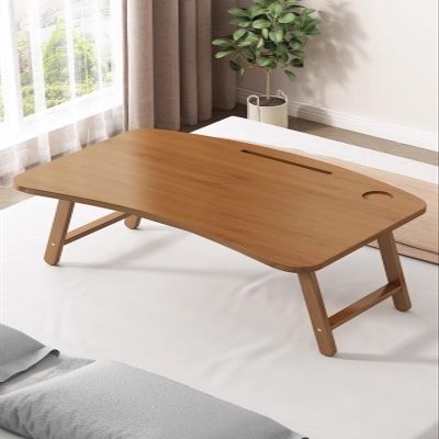 Foldable Bamboo Laptop Bed Desk with Up Holder Portable Laptop Bed Table for Bed Sofa Couch Color Lap Tablet Desk