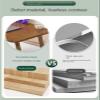 Foldable Bamboo Laptop Bed Desk with Up Holder Portable Laptop Bed Table for Bed Sofa Couch Color Lap Tablet Desk view 4