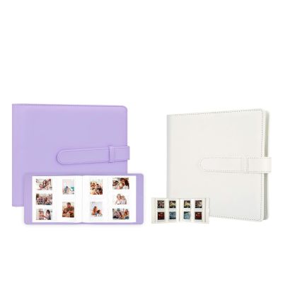 2Packs Photo Album for Fujifilm Instax Mini 11 90 70 9 8+ 8 LiPlay Instant Camera, Polaroid Snap SnapTouch PIC-300 Z2300 Instant Camera, Kodak Smile Printomatic Instant Print Camera