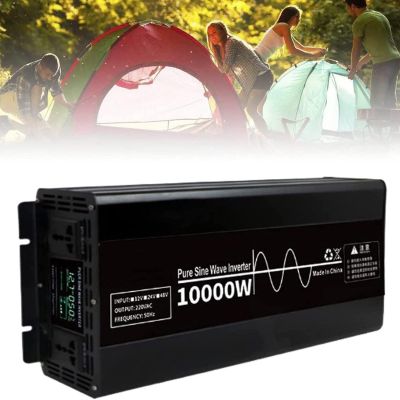 7000W/10000W Power Inverter Pure Sine Wave DC 24V/48V to AC 220V Car Converter Power Inverter with LCD Display,for motorhomes,Truck,Boat,Camping,Household,Van,10000W-220Vto24V
