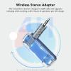 Bluetooth Transmitter Receiver, 2 in 1 Wireless Bluetooth Adapter Bluetooth Aux Adapter for Car Tv Home Stereo, Black view 4