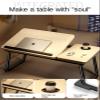 Portable Foldable Laptop Bed Desk with Up Holder Laptop Bed Table Adjustable Laptop Desk for Sofa Bed Terrace Balcony Garden view 3