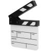 Mini Acrylic Director Scene Clapperboard TV Movie Action Board Film Cut Prop with Pen Mini Acrylic Clapperboard Director's Film Clapboard Easy Wipe Cut Action Scene Board S view 1