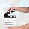 Mini Acrylic Director Scene Clapperboard TV Movie Action Board Film Cut Prop with Pen Mini Acrylic Clapperboard Director's Film Clapboard Easy Wipe Cut Action Scene Board S view 4