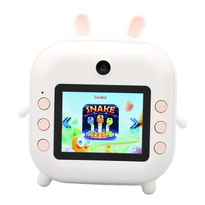 Instants Print Camera,Kids Camera Instants Print, Christmas for Kids Selfie Digital Camera with 1080P Videos,Toddler Portable Travel Camera Toy for 4 5 6 7 8 9 Year Old Boys Girls(WHITE)