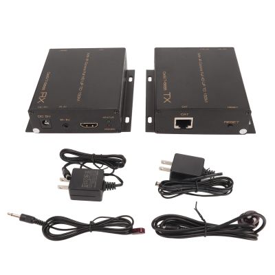 Gavigain Video Extender,HD Multimedia Interface Extender by Cat TCP IP Support Up to 492ft Video Extender 100240V(US Plug)