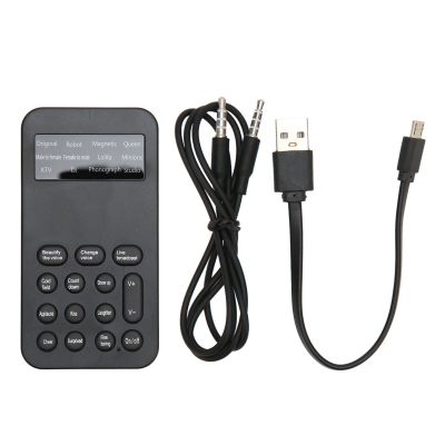 Voice Changer, Handheld Voice Modulator, Voice Changer Device, Handheld Sound Effects Device with 8 Voice Modulation Options for Phone Calls and Gaming
