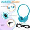 ZHENWAY 20 Pack Bulk Headphones Multi Color for Classroom School,Wholesale Durable Earphones Class Set for Students Teens Children and Adult view 2