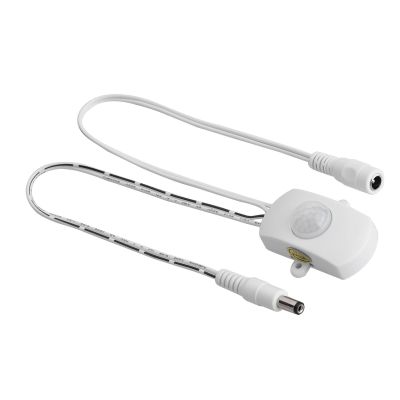 Pir Motion Sensor 5A DC 624V Human Infrared Sensor Power 120 Degrees Cone Angle Motion Sensor Detector LED Strip Automatic (White)