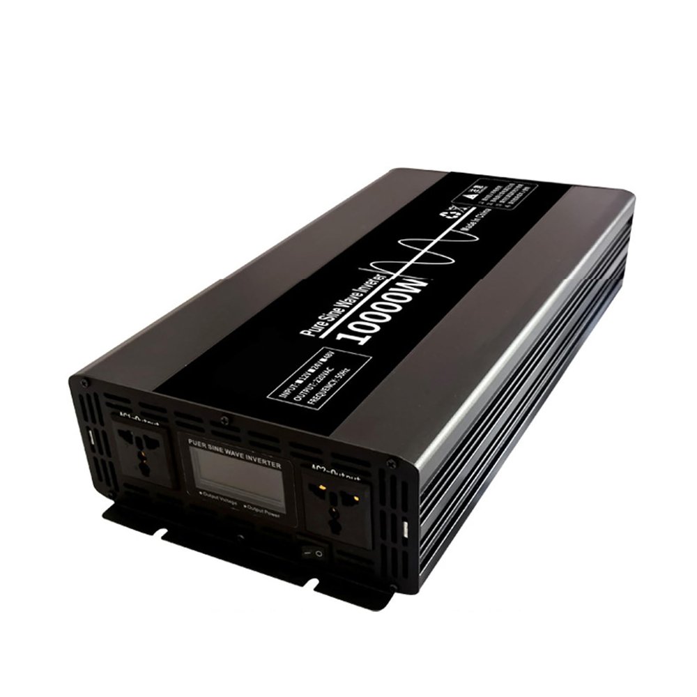 10000W Pure Sine Wave Inverter, 24V/48V DC to 110V/220V AC Power Inverter Converter,LED Display for Home,RV,Truck,Off-Grid Solar,24V to 220V