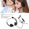 Gavigain Phone Headsets, Wired Phone Headset with Mic Binaural Business Headphone Customer Service Headset Wired Headset for Call Center Customer Service(USB Connector) view 2