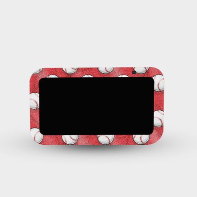 MightySkins Glossy Glitter Skin Compatible with Amazon Echo Show 5 (Gen 3) - Tiled Baseball | Protective, Durable High-Gloss Glitter Finish | Easy to Apply