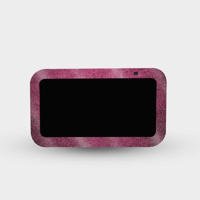 MightySkins Glossy Glitter Skin Compatible with Amazon Echo Show 5 (Gen 3) - Pink Gravel | Protective, Durable High-Gloss Glitter Finish | Easy to Apply