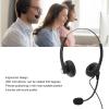 Gavigain Phone Headsets, Wired Phone Headset with Mic Binaural Business Headphone Customer Service Headset Wired Headset for Call Center Customer Service(Single 3.5mm Connector) view 4