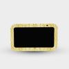 MightySkins Glossy Glitter Skin Compatible with Amazon Echo Show 5 (Gen 3) - Golden Croc | Protective, Durable High-Gloss Glitter Finish | Easy to Apply view 1