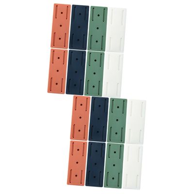 Angoily 16pcs Wall Mount Holder Self-Adhesive Organizer for Installation No Punch Design Space-Saving Rack for Routers and Adapters