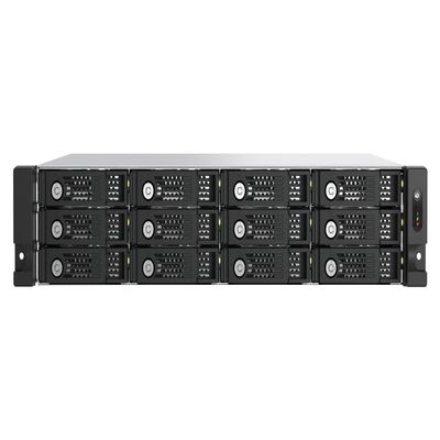 QNAP TL-R1200PES-RP-US 12 Bay 2U Short Depth rackmount PCIe Interface SATA JBOD for petabyte-Scale Expansion (Diskless)