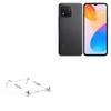 BoxWave Stand and Mount Compatible with Honor X5 - Pocket Aluminum Stand 3-in-1, Portable Multi Angle Viewing Riser - Metallic Silver view 1