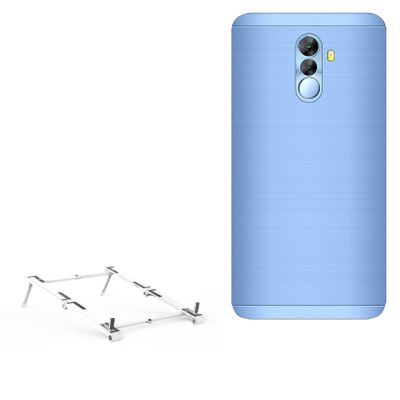 BoxWave Stand and Mount Compatible with verykool s5036 Apollo - Pocket Aluminum Stand 3-in-1, Portable Multi Angle Viewing Riser - Metallic Silver