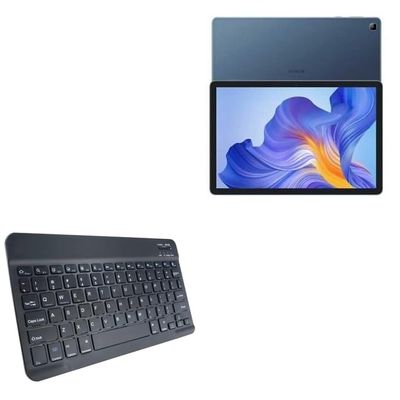 BoxWave Keyboard Compatible with Honor Pad X8 - SlimKeys Bluetooth Keyboard, Portable Thin with Chiclet-Style Keys - Jet Black