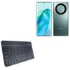 BoxWave Keyboard Compatible with Honor X9a - SlimKeys Bluetooth Keyboard, Portable Thin with Chiclet-Style Keys - Jet Black view 1