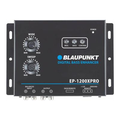 Blaupunkt EP-1200XPRO Digital Bass Enhancer Processor - Digital Sound Restoration, Maximizer & Reproducer - Car Audio Booster - Black