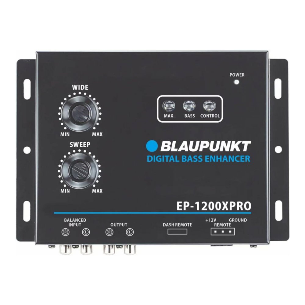 Blaupunkt EP-1200XPRO Digital Bass Enhancer Processor - Digital Sound Restoration, Maximizer & Reproducer - Car Audio Booster - Black