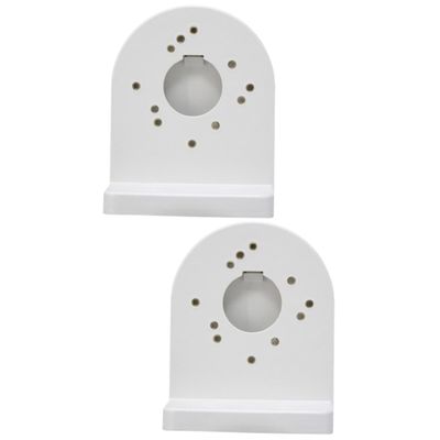 Uonlytech 2pcs Outdoor Camera Bracket Abs Wall Mount for Security Cameras Shape Design Easy Installation for CCTV