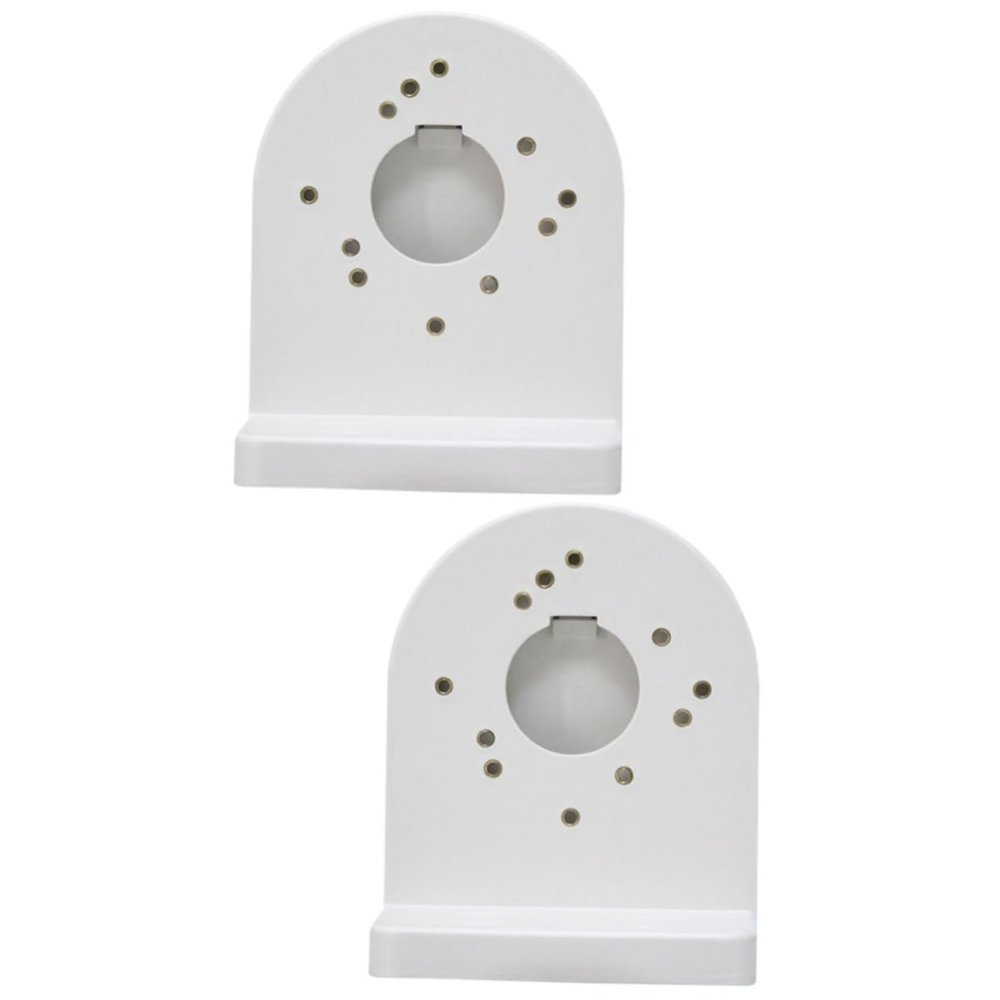 Uonlytech 2pcs Outdoor Camera Bracket Abs Wall Mount for Security Cameras Shape Design Easy Installation for CCTV