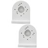 Uonlytech 2pcs Outdoor Camera Bracket Abs Wall Mount for Security Cameras Shape Design Easy Installation for CCTV view 1