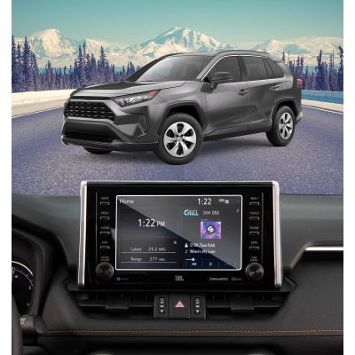 PZSWUXIE for 2015-2021 2022 T *oyota RAV4 LE XLE & Hybrid LE/SE/XLE 7 Inch Tempered Glass Screen Protector 9H Hardness Anti-Fingerprint Anti-Glare Accessories Touchscreen(Not for 2023 RAV4)