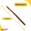 BAITFUEL T-Mac Durable Straight Tail Worm Infused with Supercharged X55 Formula Gel | 6.5-Inch, Kentucky Special view 2