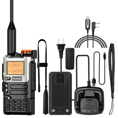 Quansheng UV-K5(8) Radio USB-C Charging Two Way Radio Long Range with NOAA for Adults 5W U/V Dual Band DTMF AM FM Walkie Talkie Rechargeable UV-K6 Taceical Antenna Cable