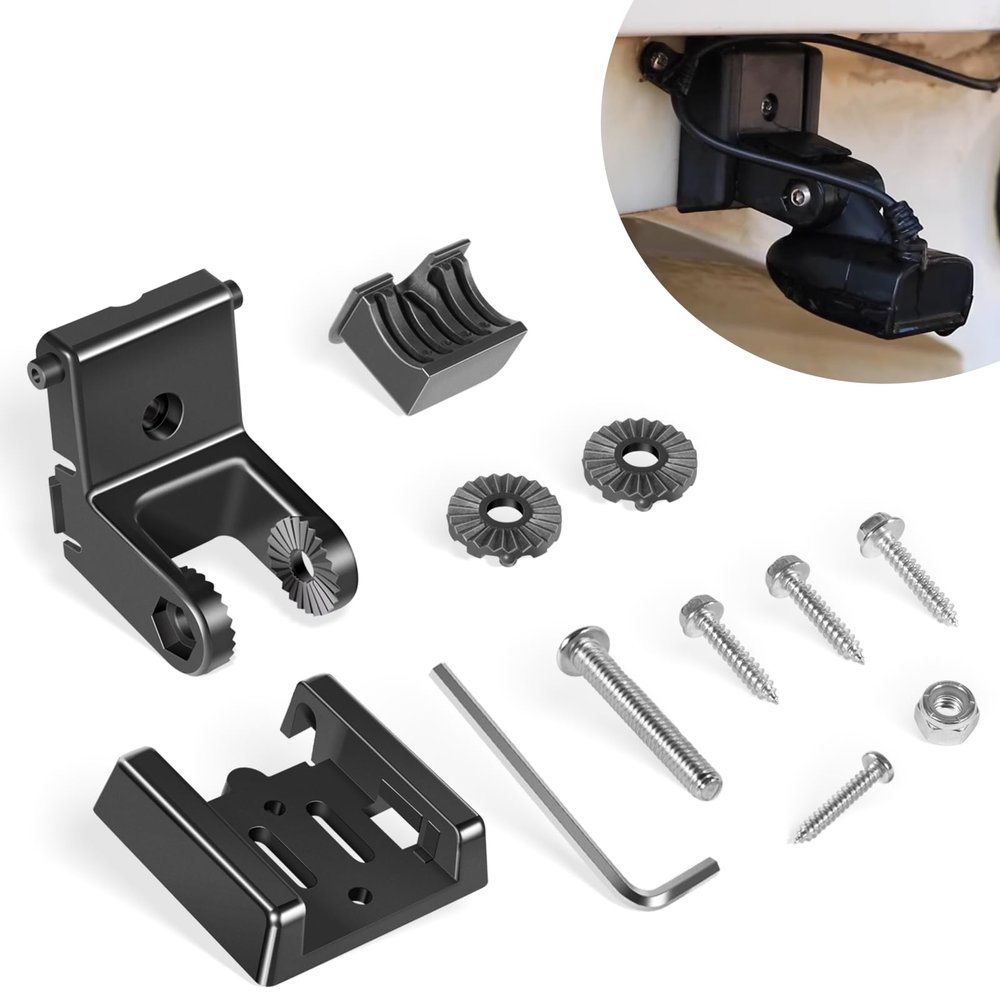Bonbo 7400931 MHX XNT Transducer Bracket, Transom Mount Plate Replacement for XHS Model Transducers, Transom Mounting Hardware Kit for XNT 9 20, XNT 9 20 T, XNT 9 QB 90 T, XNT 9 QB 90, XNT 9 SI 180 T