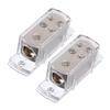 2pcs Channel Audio Power Distribution Block for Car Amplifiers Splitter for Easy Wiring Vehicles Boats and Rvs -Resistant Grounding view 1