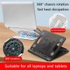 Rotary Adjustable Laptop Stand with Cooling Fan Desktop Notebook Holder Universal Foldable Bracket Support Accessories (Color : B) view 2