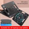Rotary Adjustable Laptop Stand with Cooling Fan Desktop Notebook Holder Universal Foldable Bracket Support Accessories (Color : B) view 3