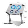 Aluminum Alloy Adjustable Laptop Bracket for Computer Bracket Laptop Bracket Cooling Fan Pad Laptop Bracket Base view 2