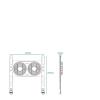 Aluminum Stand Foldable Desk Riser Mute Cooling Fan Adjustable Notebook Stand for Computer Tablet (Color : B) view 2