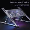 Aluminum Stand Foldable Desk Riser Mute Cooling Fan Adjustable Notebook Stand for Computer Tablet (Color : B) view 3