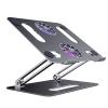 Foldable Laptop Tablet Stand with Cooling Fan Heat Dissipation Aluminum for Desktop Stand Notebook Holder Cooler (Color : B) view 1