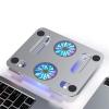 Foldable Laptop Tablet Stand with Cooling Fan Heat Dissipation Aluminum for Desktop Stand Notebook Holder Cooler (Color : B) view 2