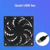 Router Fan Cooler TV Box Wireless Cooling Silent Quiet Power Fan Screws Protective Net view 3