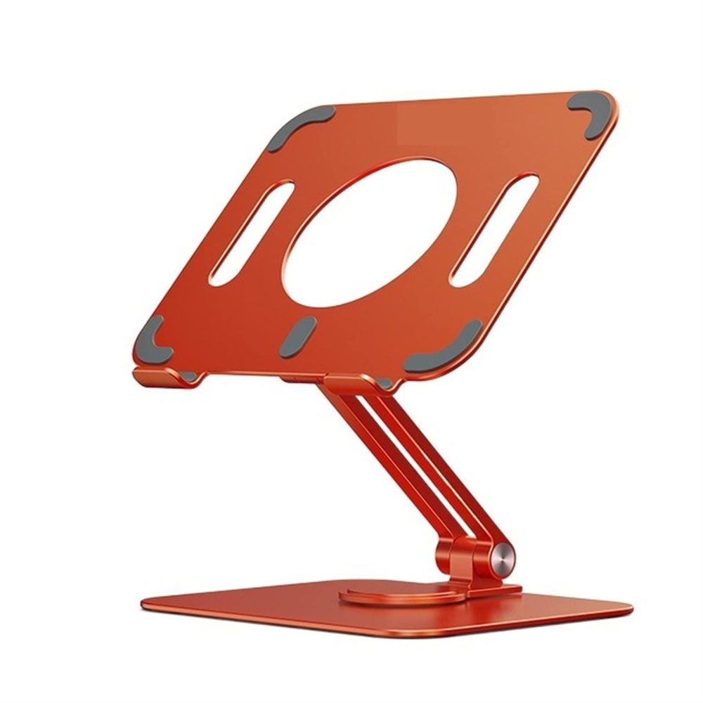 Adjustable Aluminum Alloy Tablet Computer Bracket Rotating Support Tablet Computer Table Portable Metal Bracket Cooling Bracket (Color : A)